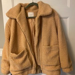 elodie oversized teddy jacket